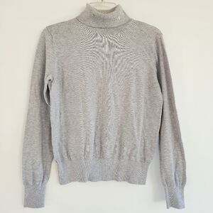 Gray Turtleneck Sweater
